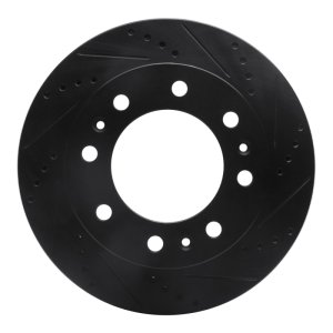 Cadillac DTS Brake Rotor (1) - Front Right - R1 Concepts - Drilled & Slotted - Black - `06-`11 Cadillac DTS Brake Rotor (1) - Front Right - R1 Concepts - Drilled & Slotted - Black - `06-`11